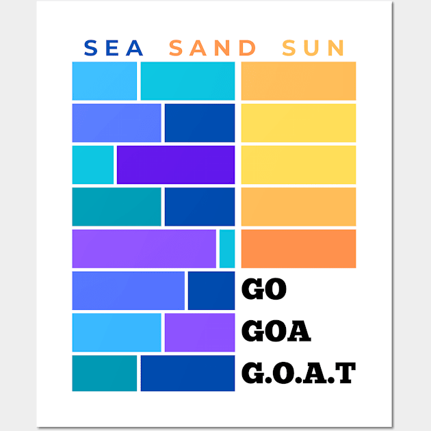 Sea, Sand, Sun - Goa Wall Art by Parichay